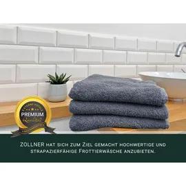 ZOLLNER Gästehandtuchset 10-tlg. grau