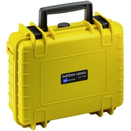 B&W International Outdoor Case Type 1000 gelb + Schaumstoff