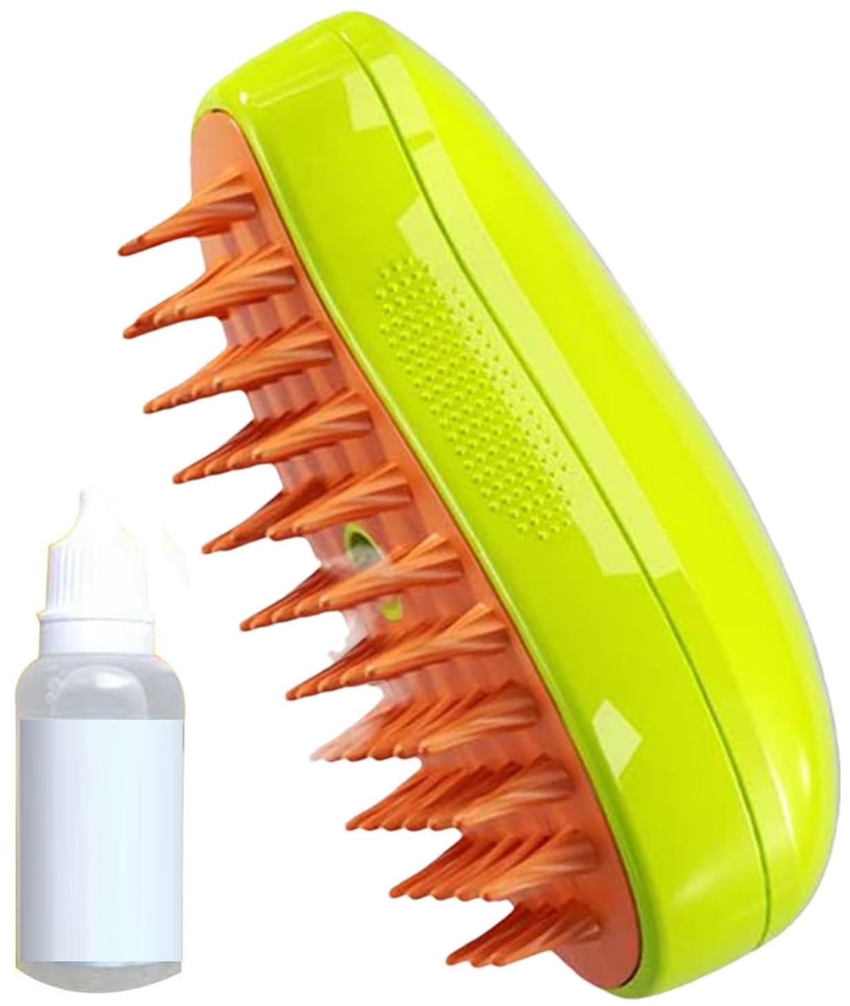Steamy Yellow Cat Brush, Not Scratch Pets Round Steamer, 3 in 1 Cat Spray Massage Comb, Water Dog Comb, Durable Long Lasting Indoor Dogs Shedding Brushes, Kiity Grooming Brush for Cat and Dog Grooming