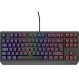 GENESIS Gaming Tastatur THOR 230 TKL red kabelgeb. (DE) (DE, Kabelgebunden), Tastatur, Rot