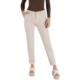 MAC Chino Turn Up aus beigem Stretch Gabardine-D36