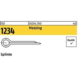 Industrial Quality Supplies ISO 1234 Splinte Messing 6,3 x 50 Ms S