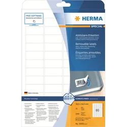 HERMA Special - Papier - matt - selbstklebend, entfernbarer Klebstoff - weiß - 3