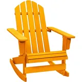 vidaXL Tannenholz Massiv Adirondack Schaukelstuhl Deckchair Schaukelsessel Relaxstuhl Gartensessel Stuhl Sessel Relaxsessel Holzstuhl Gartenstuhl Orange