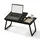 Relaxdays Laptoptisch für Bett & Couch, klappbarer Betttisch, Holzoptik, höhenverstellbar, Betttablett, Metall, schwarz