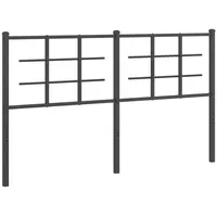 VidaXL Kopfteil Metall Schwarz 150 cm