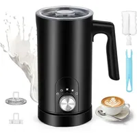 Elektrischer 5-in-1-milchaufschäumer, 350 Ml, Automatischer Milchaufschäumer Für Heißen Und Kalten Milchschaum, Antihaftbeschichtung, Ein-klick-bedienung Für Schokolade, Cappuccino Und Milch