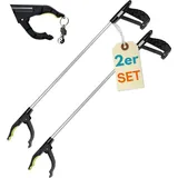 GarPet Müllgreifer 2x Aluminium drehbar