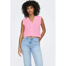 Only ONLIRINA V-NECK BUTTON VEST KNT NOOS Rosa XL