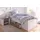 SchlafKONTOR Bett Luca 106 x 205 cm Kiefer massiv pinienfarben weiß trüffelfarben