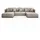 lookway Ecksofa U-Form Textil 3-Sitzer Beige