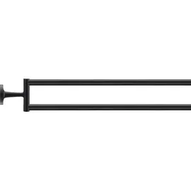 Duravit Starck T Handtuchhalter zweiarmig Schwarz Matt 0099414600