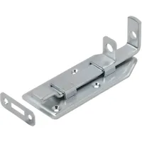Vormann Türschlossriegel 100mm x 50mm Stahl Blau verzinkt mit Schließblech