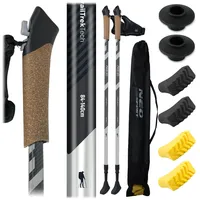 Neo-Sport Walking Stöcke 85 bis 143 cm Schwarz/Grau