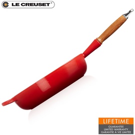 Le Creuset Signature Sautépfanne 28 cm kirschrot mit Holzgriff