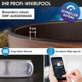Brast MSpa Whirlpool Frame Duet 173 x 65 cm 6 Personen