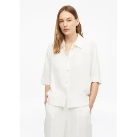 s.Oliver Kurzarm-Bluse aus Leinenmix Weiß XS
