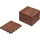 Beliani Terrassenfliese Akazienholz Braun 30 x 30 cm 10 St.