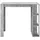 [en.casa] Bartisch Danderyd 120 x 60 x 106 cm Grau