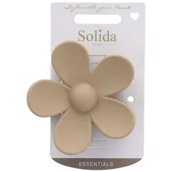 Solida Haarklammer Blume beige 1 Stück