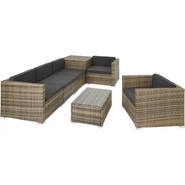 Tectake Pisa Lounge-Set natur