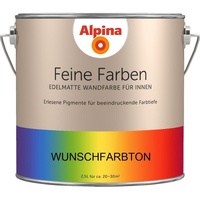 Alpina Wandfarbe Feine Farben RAL 9002 Grauweiß Wunschfarbton 2,5 L