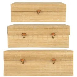 IB Laursen Schachteln aus Bambus 3er, 29-36cm