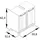 Schildmeyer Waschbeckenunterschrank Jelda 59,8 x 62,4 x 32,6 cm Platingrau/Eiche