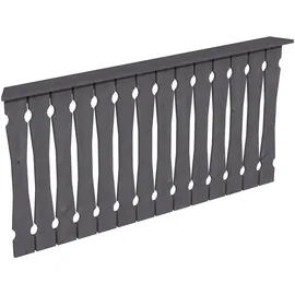 SKANHOLZ Brüstungsgeländer Balkonschalung 180 cm Länge 96 cm Höhe Grau