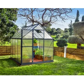 CANOPIA Mythos Gewächshaus Aluminium Grau HKP 4 mm 4,6 m2