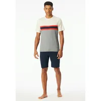 SCHIESSER Herren, Schlafanzug kurz, Rundhals-Casual Nightwear Pyjamaset, hellrot_182607, 54
