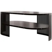 Mirjan24 Couchsitch, Schwarz, Mehrfarbig, Metall, Oval,Oval, 50x40x100 cm, Wohnzimmer,