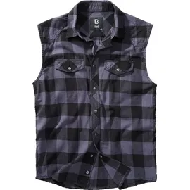 Brandit Textil Check Hemd Black / Grey 3XL