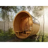 Saunafass Fasssauna Sauna Außensauna Gartensauna Saunahaus Fass Terrassen Holz