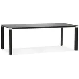 KADIMA DESIGN Schreibtisch Glas | Elegant | 200x100cm | Metallbeine | Besprechungstisch | Büro