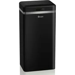 SWAN Retro Mülleimer mit Automatisch öffnender Sensor, Metall, 45 L, Vintage-Design, SWKA4500BL, Blau