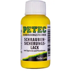 PETEC Schraubensicherungslack gelb (20 ml) Plombe, Versiegelung Gelb  90120