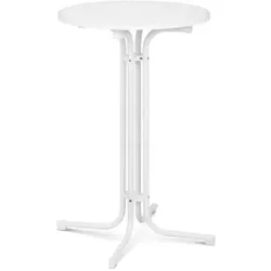 METRO Professional Stehtisch - Weiss - rund - 110x80x80cm