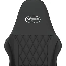 vidaXL Gaming-Stuhl mit Massagefunktion Kunstleder Schwarz