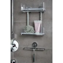 Wenko Quadro Duschregal Edelstahl, rostfrei