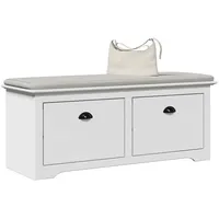 VidaXL Flurbank BODO Weiß 114x40x45 cm