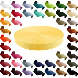 maDDma »12m PP Gurtband, 40mm breit, 1,3mm« Rollladengurt, 178 gelb gelb