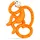 MATCHSTICK MONKEY Beißring Affe mini orange