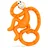 MATCHSTICK MONKEY Beißring Affe mini orange