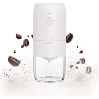 Zubehör für Kaffeemaschinen, tragbare elektrische Kaffeemühle, Mini-Kaffeemühle, Espressomühle mit verschiedenen Mahlgradeinstellungen, Kegelmahlwerk