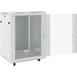 vidaXL 15U Netzwerkschrank auf Rollen 19" IP20 60x45x86 cm