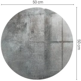 Tulup Funkenschutzplatte Glas 50 x 50 x 0,4 cm Grau