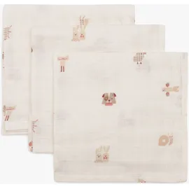 jollein Waschlappen 3er-Pack, Animal Friends