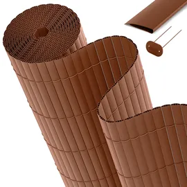 Sol Royal Sichtschutzelement 80 x 500 cm Braun Bambus
