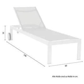 ACAMP Rimini Rollliege 198 x 60 x 35 cm anthrazit/carbon inkl. Rollen